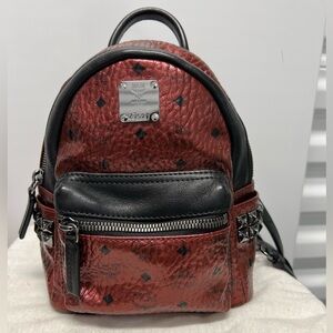 MCM mini two tone backpack